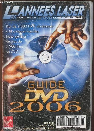 Les annes laser Hors srie Guide dvd- 2006 - le magazine du dvd et du hd home cinema- Guide des films et sries en dvd en 2006
