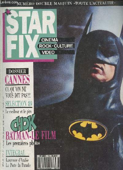 Star fix, cinma, rock-culture, vido- N72 - double- Mai/Juin 1989