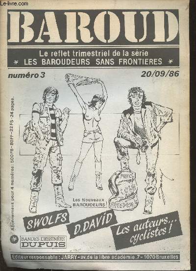 Baroud- le reflet trimestriel de la srie Les baroudeurs sans frontires- n3- 20/09/86