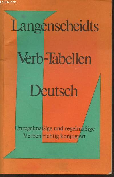 Langenscheidts verb-tabelle Deutsch
