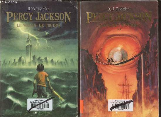 Percy Jackson Tomes I et II (2 volumes) Le voleur de foudre+ la mer des monstres