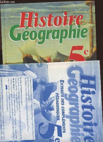 Histoire gographie 5e, cycle central des collges, nouveau programme 1997- SPECIMEN + Extraits des complments pdagogiques