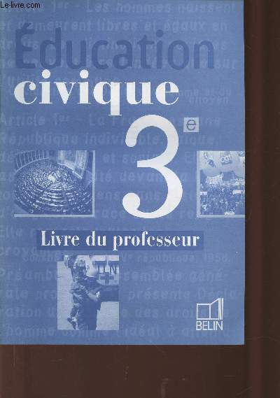 Education civique 3e livre du professeur