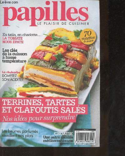 Papilles, le plaisir de cuisiner n32- Juin 2015-Sommaire: C'est le moment de dvorer les tomates- L'cho des papilles spcial Asie- Thibault Sombardier- Terrines, tartes et clafoutis sals- Le Lupin, la petite graine qui monte- Une le flottante de la me