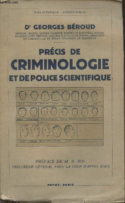 Prcis de criminologie et de Police scientifique