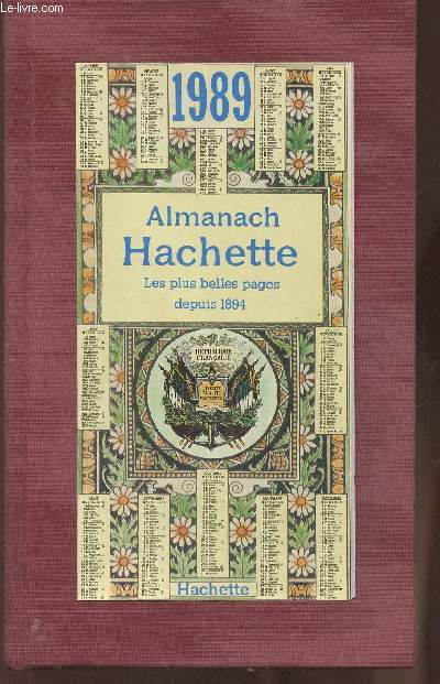 Almanach Hachette 1989