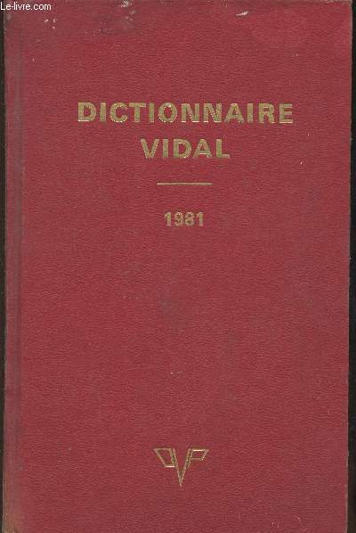 Dictionnaire Vidal 1981