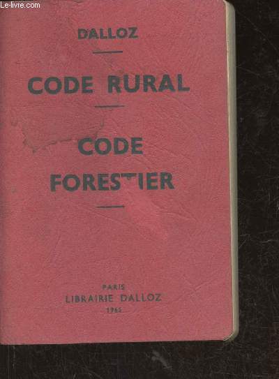 Code rural- code forestier