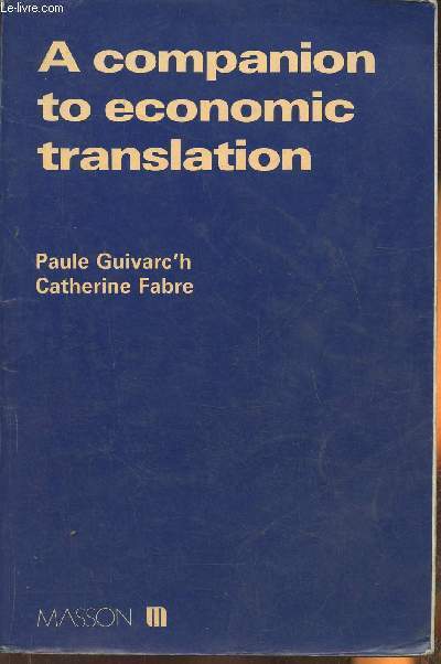 A companon to economic translation
