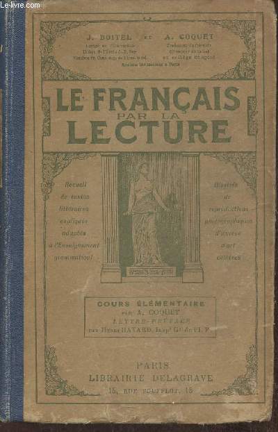 Le franais par la lecture- Cours lmentaire