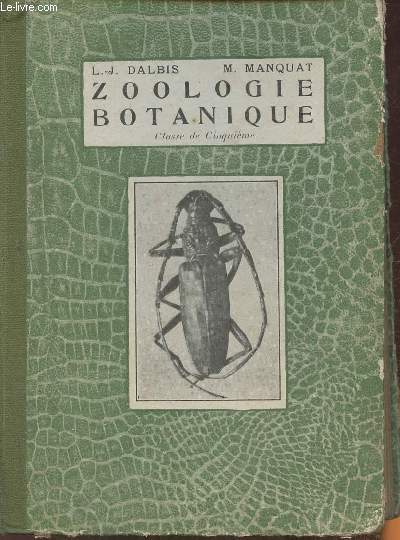 Zoologie et botanique- Classe de 5e (programme du 3 juin 1925)