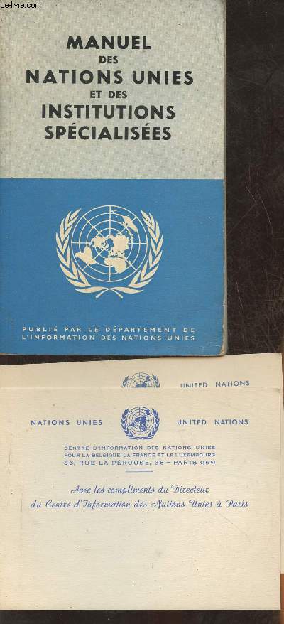 Manuel de l'organisation des Nation Unies et des institutions spcialises