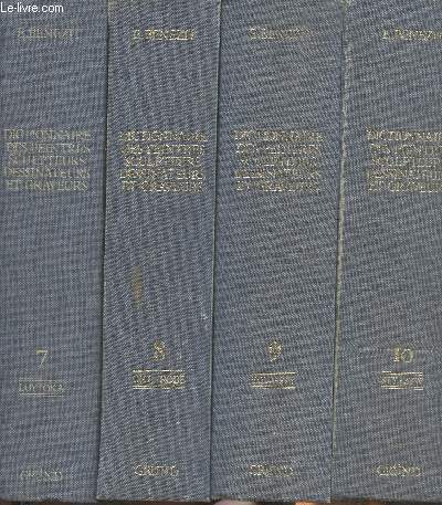 Dictionnaire critique et documentaire des peintres, sculpteurs, dessinateurs et graveurs Tomes 7 + 8 + 9 + 10 (4 volumes)