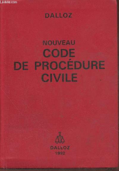Nouveau code de procdure civile- code de l'organisation judiciaire (extraits)