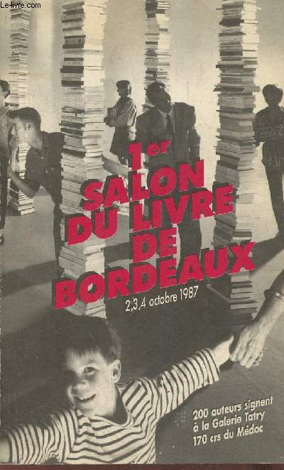 1er salon du livre de Bordeaux- 2,3,4 octobre 1987