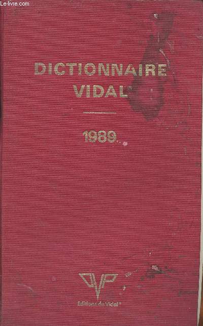 Dictionnaire Vidal 1989