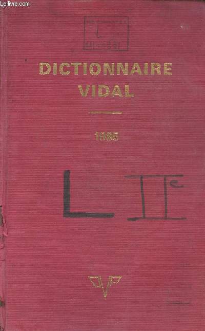Dictionnaire Vidal 1985