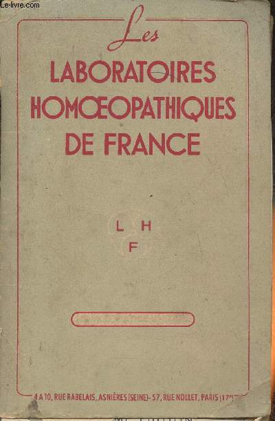 Les laboratoires homoeopathiques de France