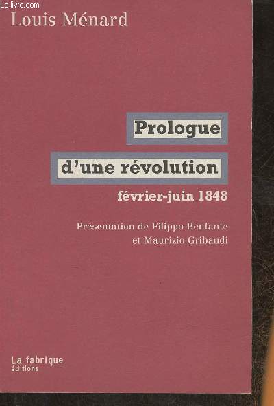 Prologue d'une rvolution fvrier-juin 1848