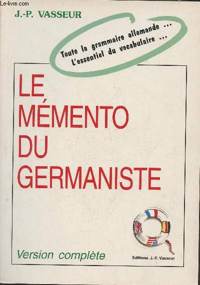 Le mmento du germaniste- Version complte