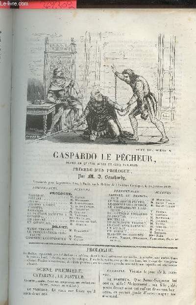 Gaspardo le pcheur- drame en 5 actes et 5 tableaux- prcd d'un prologue