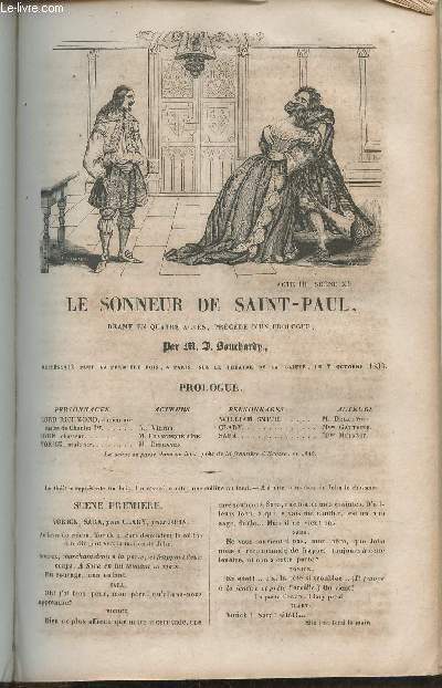 Le sonneur de Saint-Paul- Drame en 4 actes, prcd d'un prologue