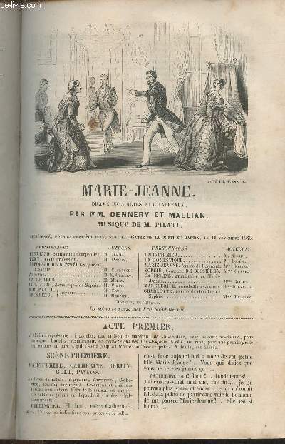 Marie-Jeanne- drame en 3 actes et 6 tableaux