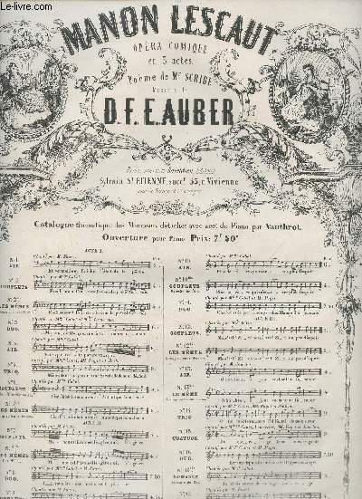 Manon Lescaut- opra comique en 3 actes