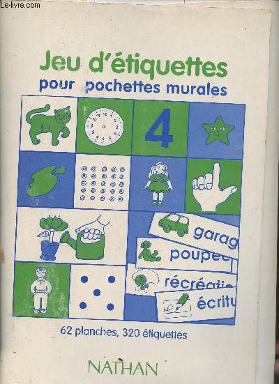 Jeu d'tiquettes pour pochettes murales