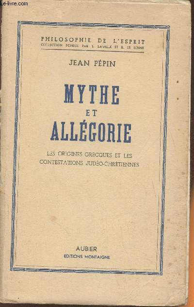 Mythe et allgorie- les origines Grecques et les contestations Judo-Chrtiennes