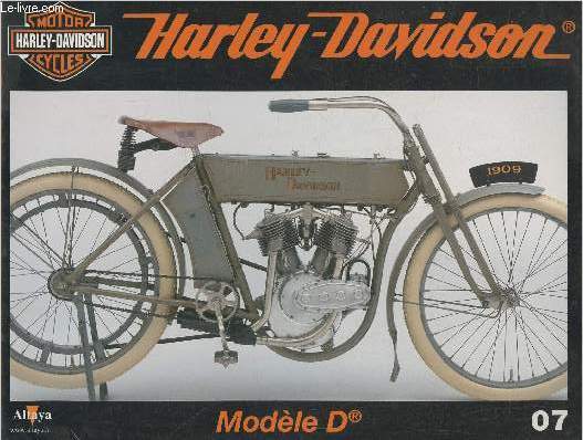 Fascicule Harley-Davidson motor cycles n07-Sommaire: Naissance de la premire bicylindre: le modle D de 1909- Caractristiques techniques- Michel Lichter: photo d'auteur- Tenues et accessoires des premiers motards Harley.