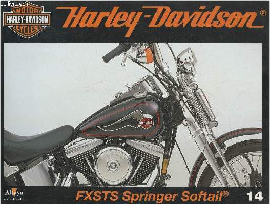 Fascicule Harley-Davidson motor cycles n14-Sommaire: La FXSTS Springer Softail: le charme de la fourche rtro- Caractristiques techniques- H-D, la favorite des Femmes- Hillclimbing et Harley-Davidson, une combinaison spectaculaire.
