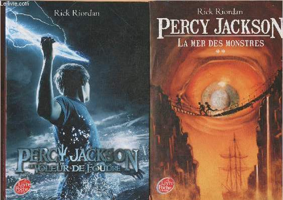 Percy Jackson Tomes I et II (2 volumes) Le voleur de foudre- La mer des monstres