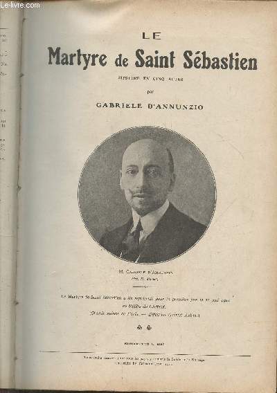 Le martyre de Saint Sbastien- mystre en 5 actes