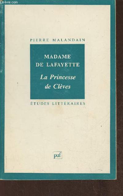 Etudes littraires: La princesse de Clves