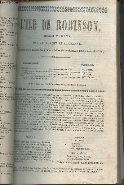 L'ile de Robinson- vaudeville en un acte