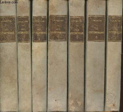 Les contemporains tudes et portraits littraires Tomes I  VII (7 volumes)
