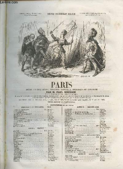 Paris- drame en cinq actes, 26 tableaux, prologue et pilogue (Thtre contemporain illustr)