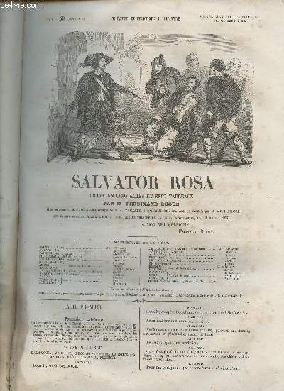 Salvator Rosa- Drame en cinq actes et sept tableaux (Thtre contemporain illustr)