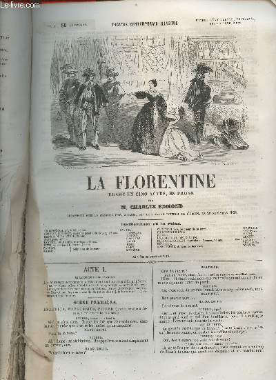 La Florentine- drame en cinq actes, en prose (Thtre contemporain illustr)
