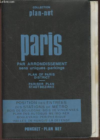 Plan-net de Paris par arrondissement