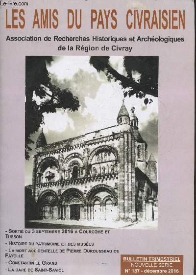 Les amis du Pays Civraisien n187- Dcembre 2016