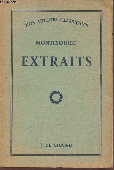 Montesquieu- Extraits