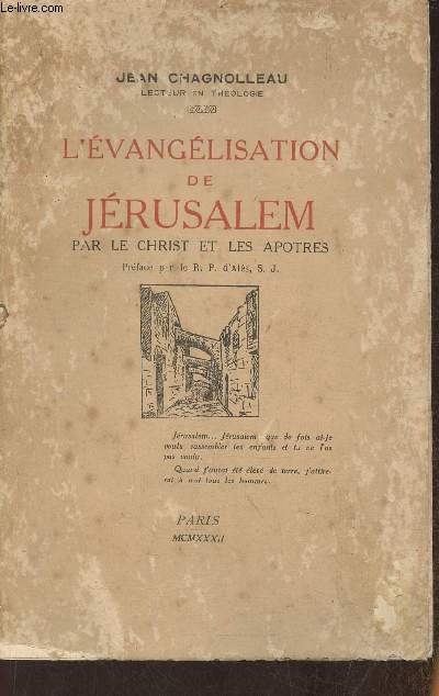 L'vanglisation de Jrusalem par le Christ et les Aptres