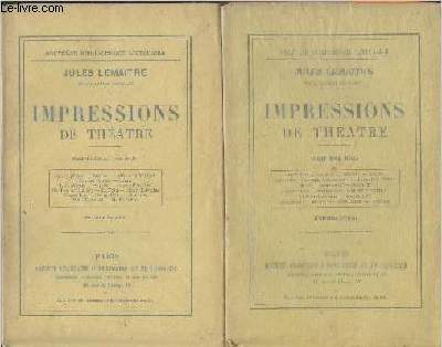 Impressions de thtre 7me et 8me sries (2 volumes)