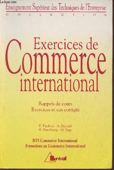 Exercices de commerce international- Brevet de technicien suprieur