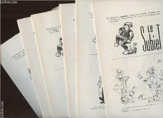 Le Subiet, supplment  Aguiaine- Tome XIII- n1, 3, 4, 5 et 6 (5 volumes, n2 manquant) Janvier 1979  Dcembre 1979