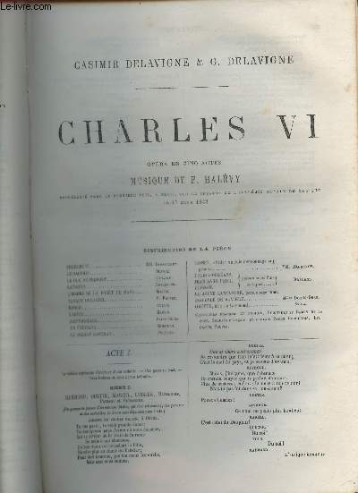 Charles VI- opra en 5 actes