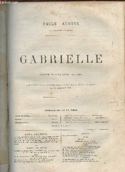 Gabrielle- comdie en 5 actes, en vers