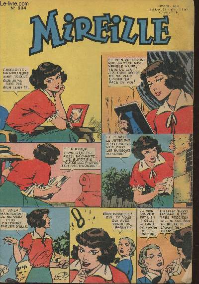 Mireille, le magazine des jeunes demoiselles n234 - 30.7.58-Sommaire: Jouons avec Pirouette et Panache/ Le clan des amitis/ Est-ce de vous qu'il s'agit aujourd'hui?/ Linette et Linotte/ Le tour du monde en 98 jours/ La pupille de la Reine-etc.